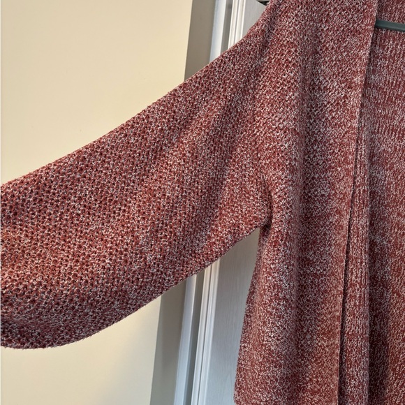 Kye Mi Rust & White Oversized Knit Cardigan - Picture 7 of 9